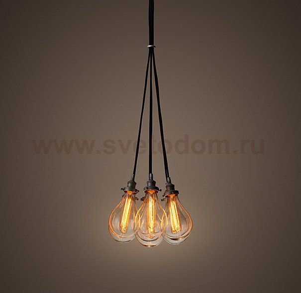 Подвесной светильник Glass Teardrop Pear 7 Loft Concept 40.248