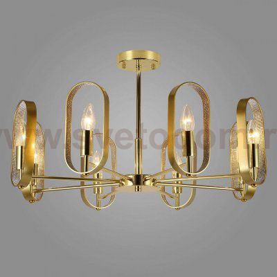 Люстра Defense Oval Gold Loft Concept 40.2495