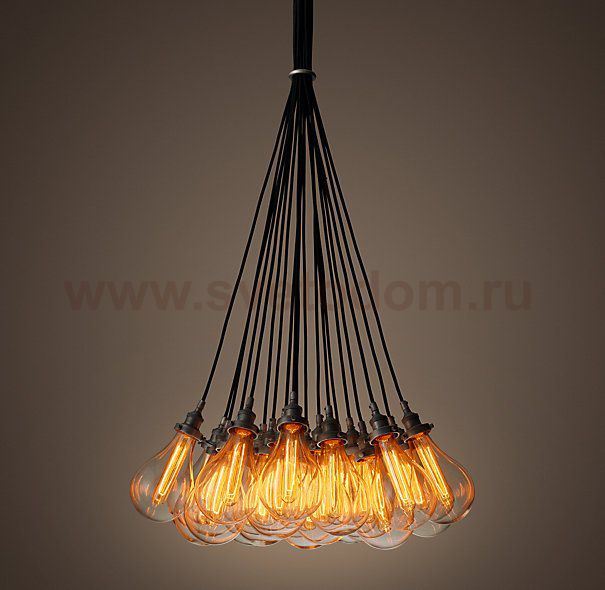 Подвесной светильник Glass Teardrop Pear 19 Loft Concept 40.249