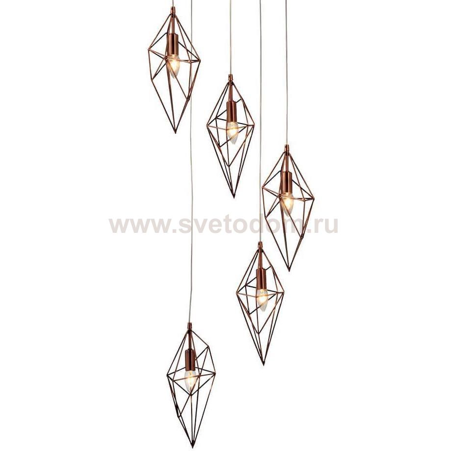 Люстра Volumetric Polygons Copper Loft Concept 40.2536