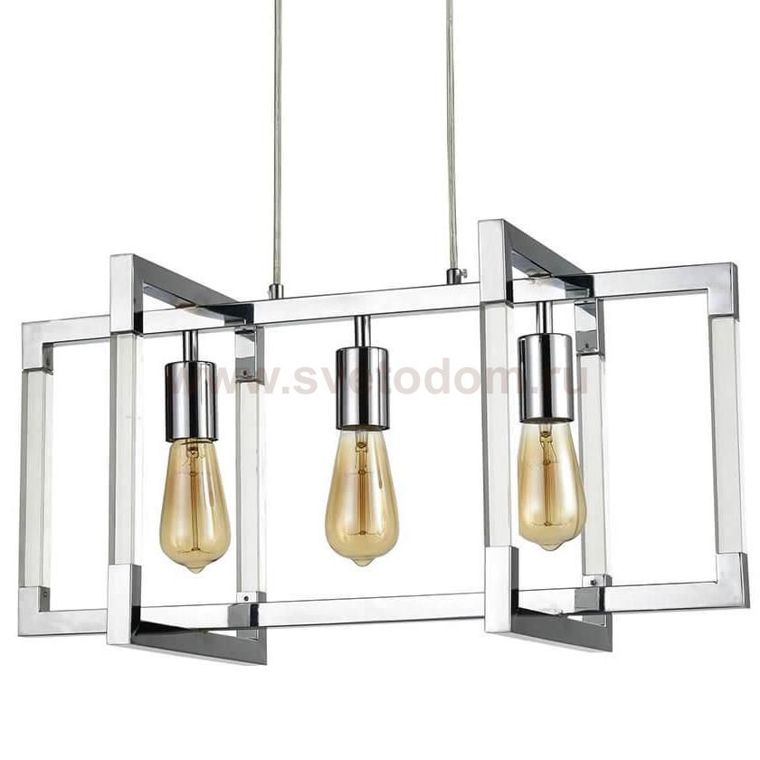 Подвесной светильник Transparent Strips Chromium 3 Loft Concept 40.2550