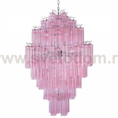 Большая люстра розовое стекло Vintage Kronleuchter aus Murano glas Loft Concept 40.2557-0