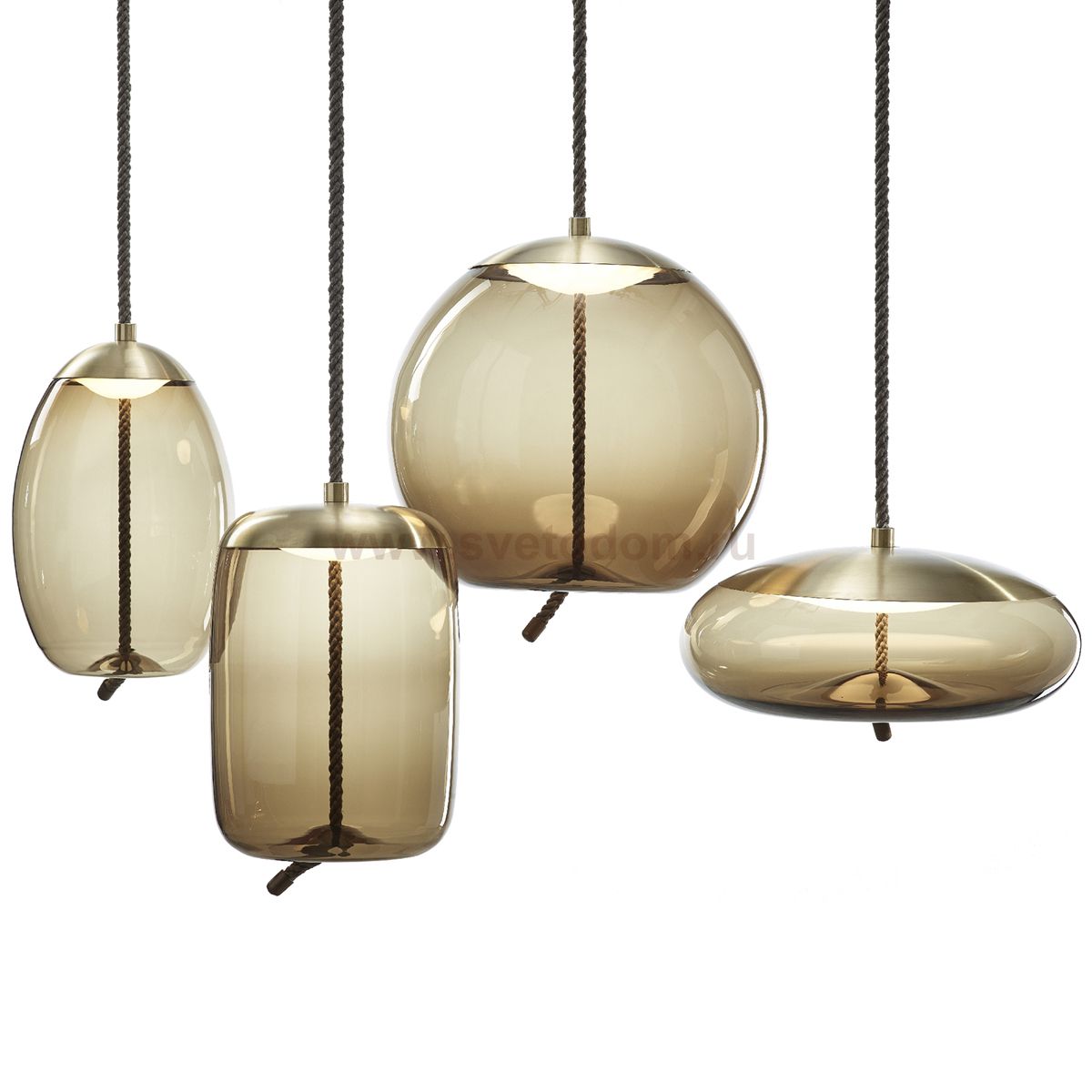 Подвесной светильник KNOT Small Amber glass Loft Concept 40.2632