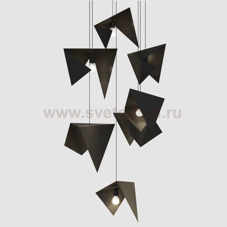 Люстра Chandelier BIRD 7 black LGH0731 Loft Concept 40.2652