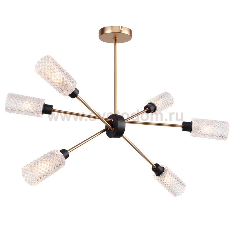 Светильник Sputnik Chandelier six cylinders Loft Concept 40.2657
