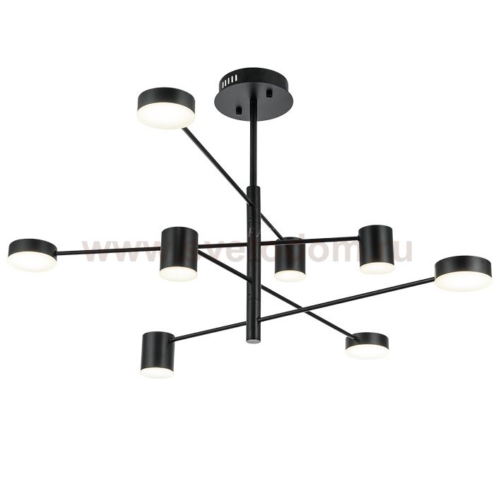 Светильник LED Lighting Black 8 lampholders Loft Concept 40.2702-0