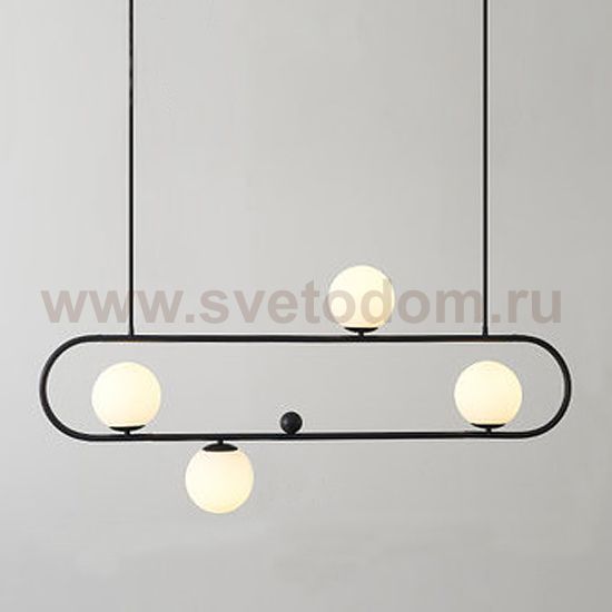 Люстра Horizontal Balls Balance Black 4 Loft Concept 40.2708-0