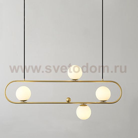 Люстра Horizontal Balls Balance Brass 4 Loft Concept 40.2709-0