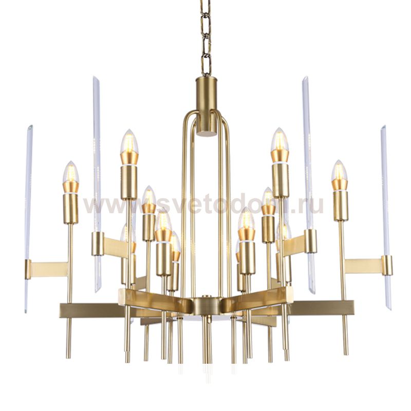 Bari Light Chandelier Aged Brass Loft Concept 40.2768-0