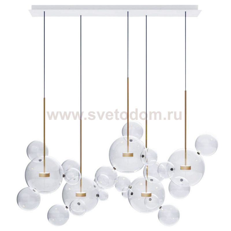 Люстра Giopato & Coombes Bolle Zigzag Chandelier 24 BUBBLE Linear Loft Concept 40.2781