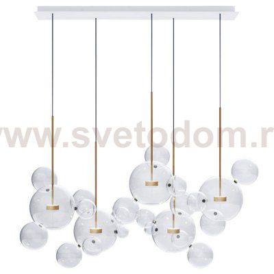 Люстра Giopato & Coombes Bolle Zigzag Chandelier 24 BUBBLE Linear Loft Concept 40.2781