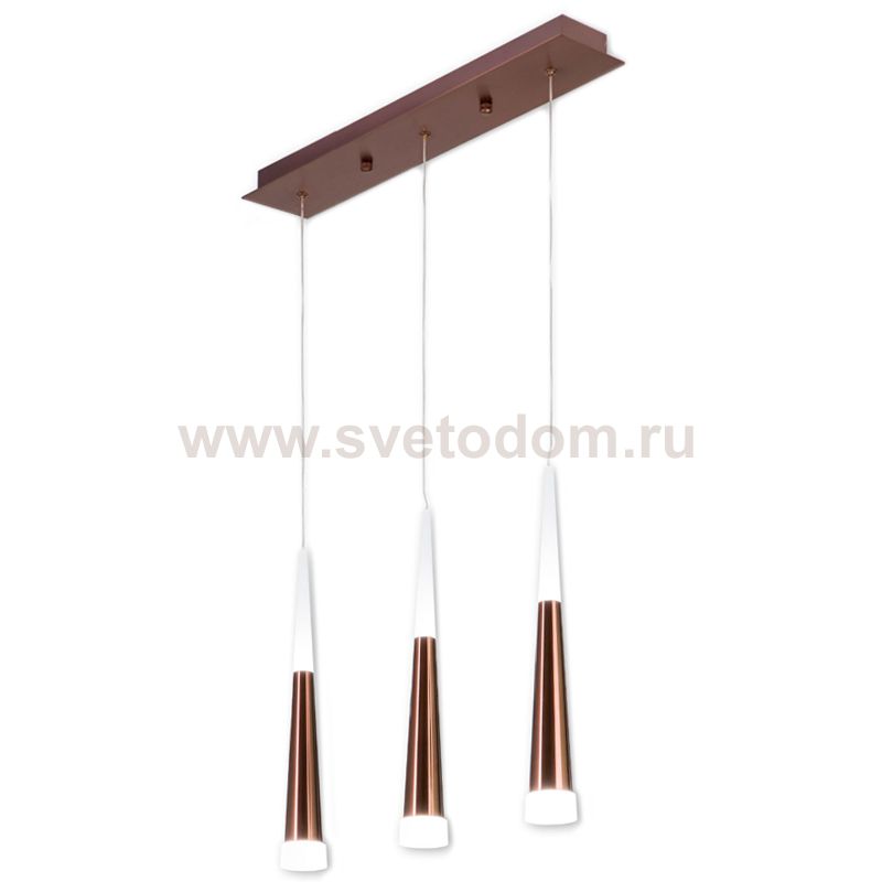 Люстра Vibia Slim Jordi Vilardell Сopper 3 подвеса Loft Concept 40.2787-1