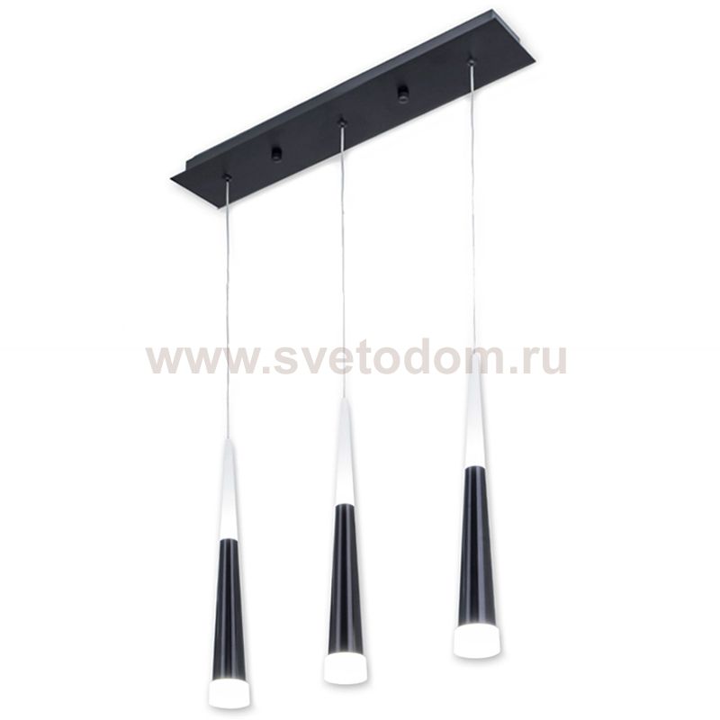Люстра Vibia Slim Jordi Vilardell Black 3 подвеса Loft Concept 40.2799-1