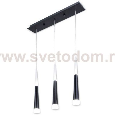 Люстра Vibia Slim Jordi Vilardell Black 3 подвеса Loft Concept 40.2799-1