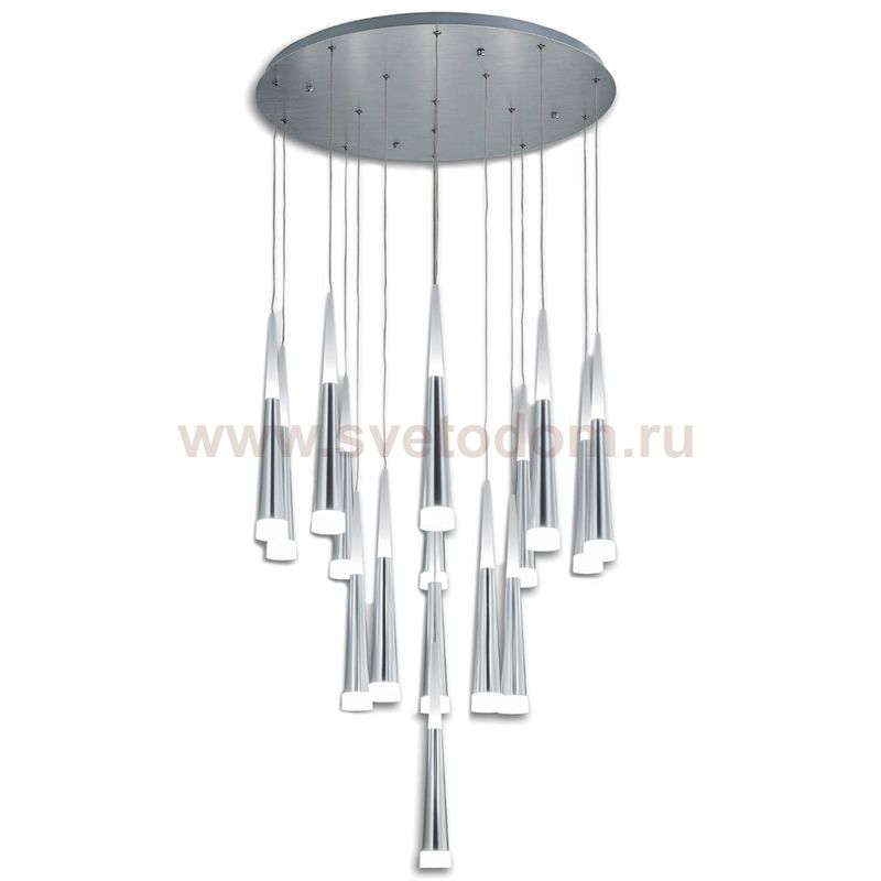 Люстра Vibia Slim Jordi Vilardell Silver Cascade 16 Loft Concept 40.2802-1