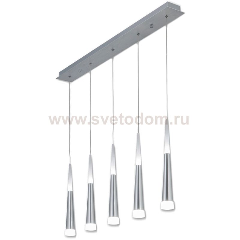 Люстра Vibia Slim Jordi Vilardell Silver 5 подвесов Loft Concept 40.2805-1