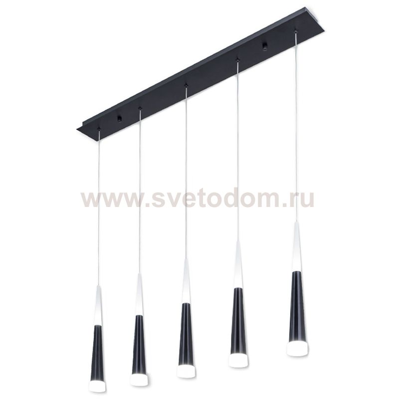 Люстра Vibia Slim Jordi Vilardell Black 5 подвесов Loft Concept 40.2807-1