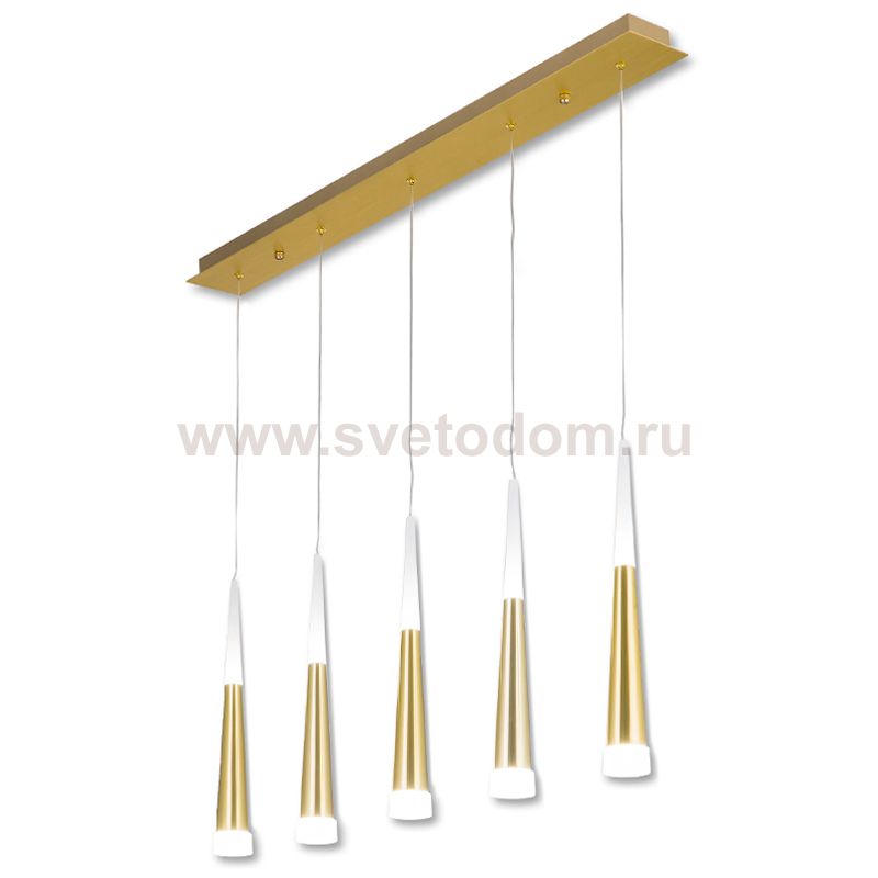 Люстра Vibia Slim Jordi Vilardell Gold 5 подвесов Loft Concept 40.2808-1
