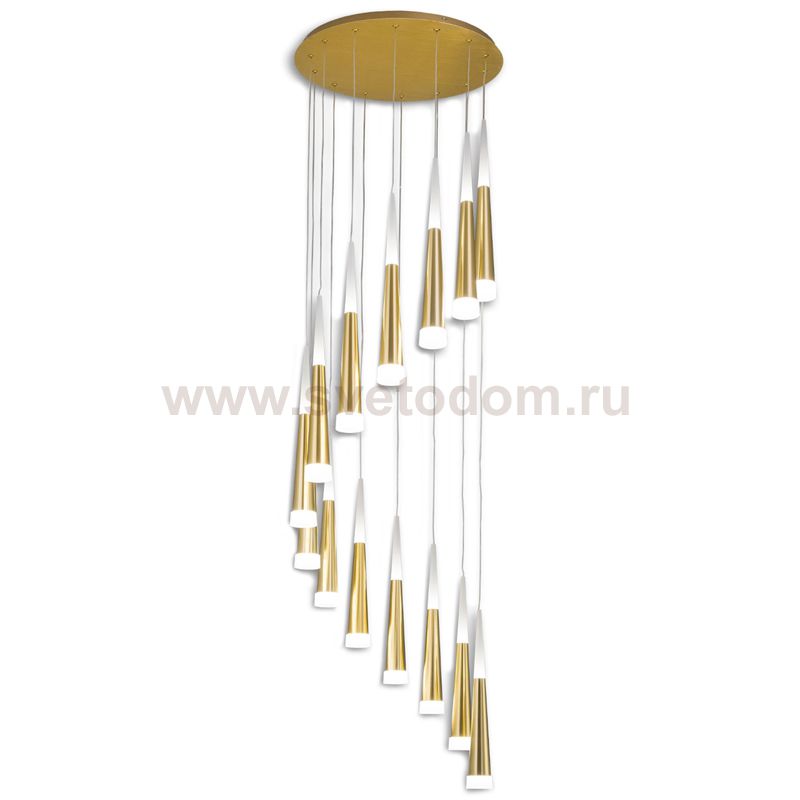 Люстра Vibia Slim Jordi Vilardell Gold Cascade 14 Loft Concept 40.2812-1