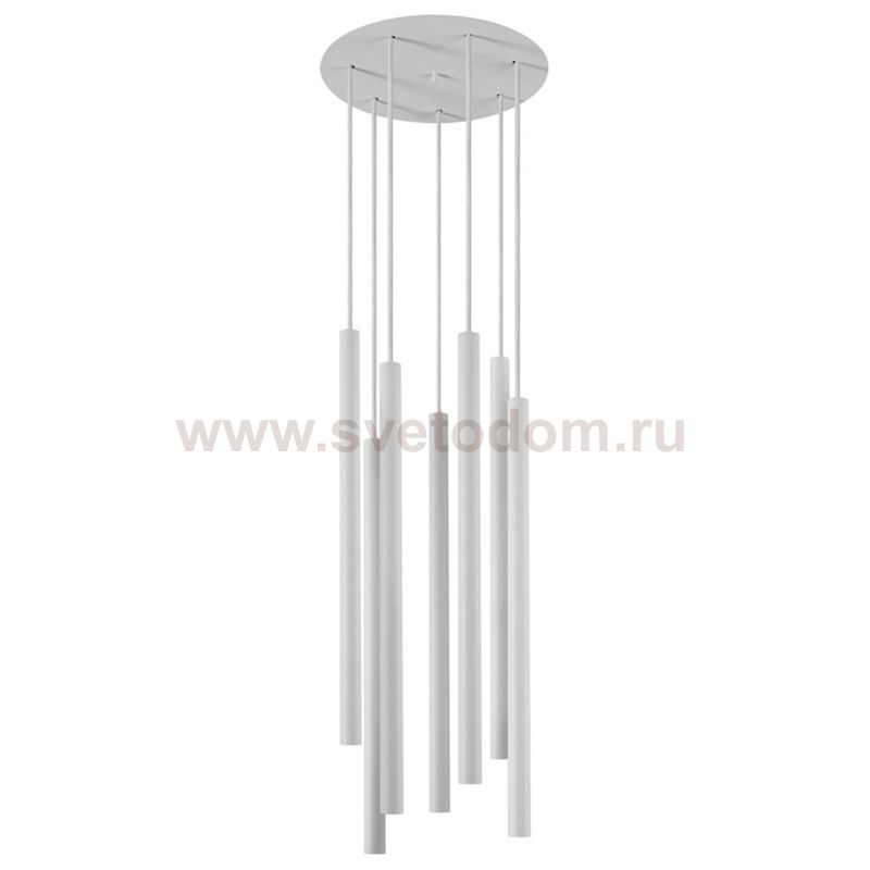 Светильник Trumpet Disk White 7 плафонов Loft Concept 40.2844