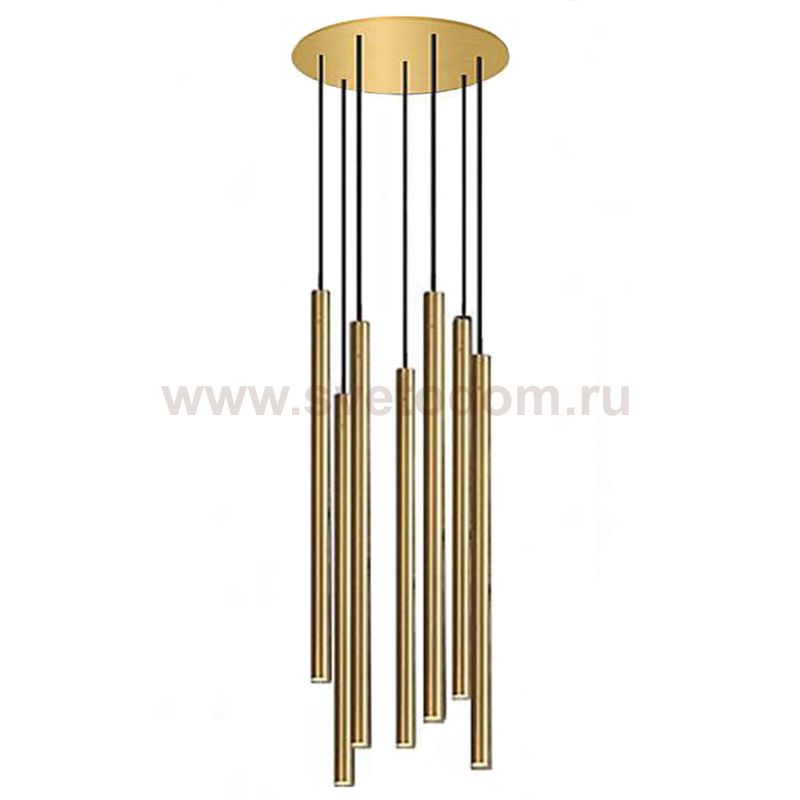 Светильник Trumpet Disk Gold 7 плафонов Loft Concept 40.2845