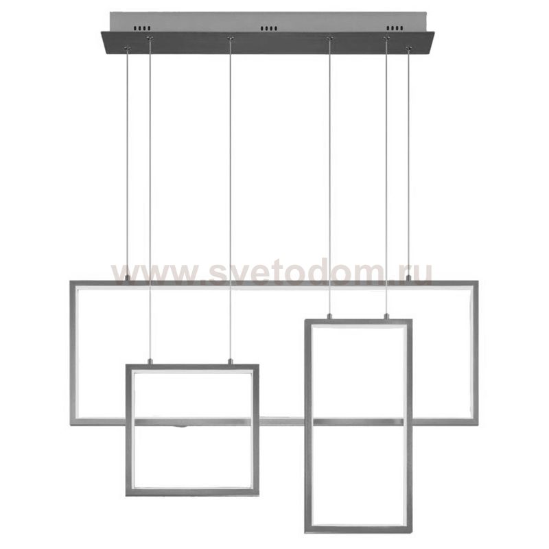 Люстра Rectangle Geometry Chandelier Nickel 3 Loft Concept 40.2852-2