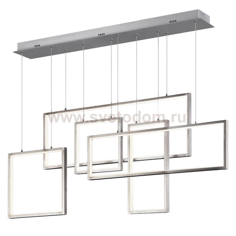 Люстра Rectangle Geometry Chandelier Nickel 5 Loft Concept 40.2854-2