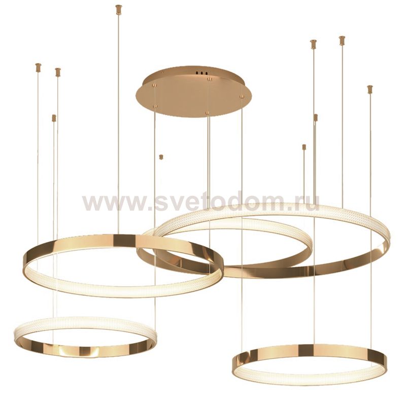 Люстра Композиция из колец ORACLE Mahlu 5 Rings Gold Loft Concept 40.2860-2