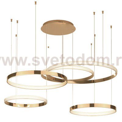 Люстра Композиция из колец ORACLE Mahlu 5 Rings Gold Loft Concept 40.2860-2