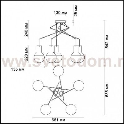 Люстра Odeon light 4029/5 MARCO