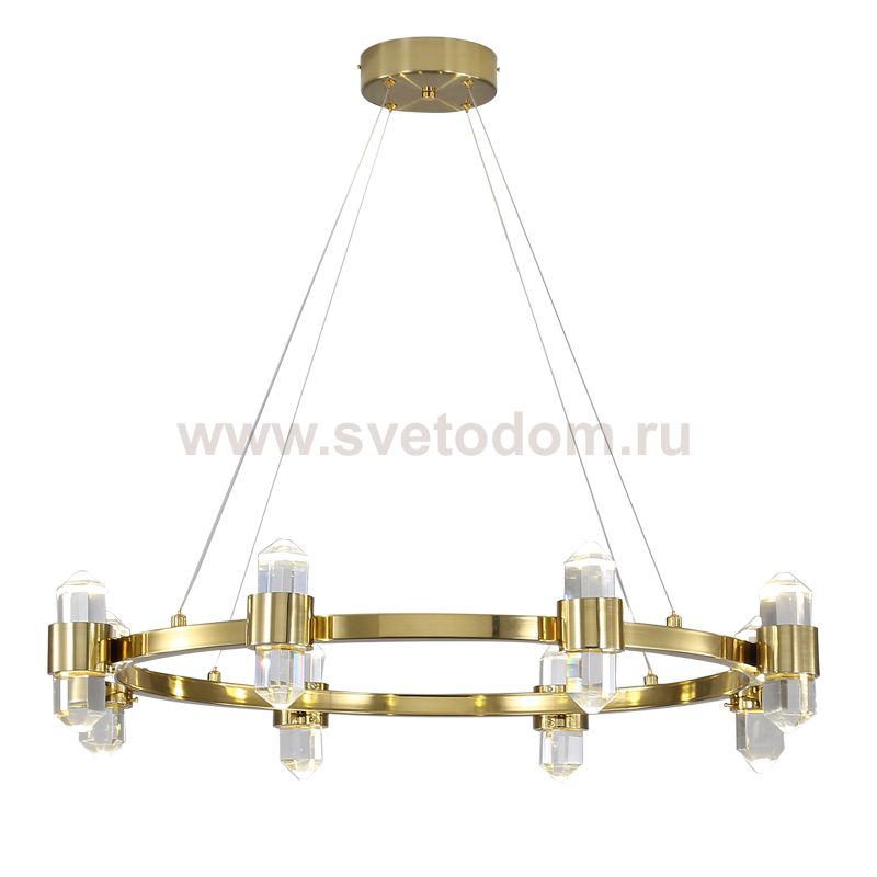 Люстра Crystals In Ring Chandelier Brass Loft Concept 40.2901