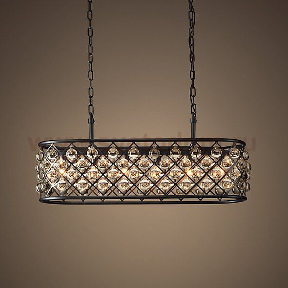 Люстра RH Spencer Rectangular Chandelier 80 Loft Concept 40.291