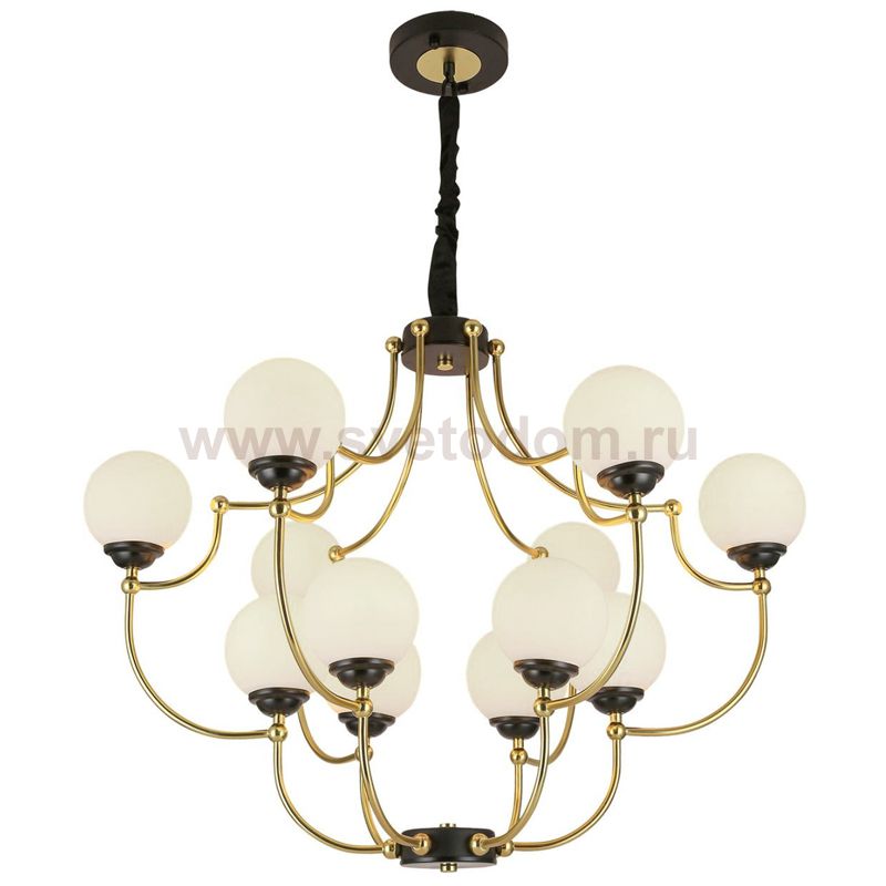 Люстра White Ball Valley Arredoluce Chandelier 12 Loft Concept 40.2923-3