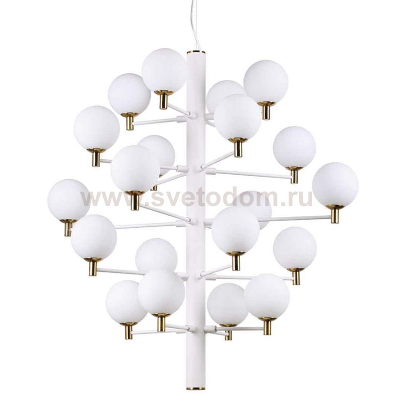 Люстра Italian Globe Abstraction Light White 20 Loft Concept 40.2929-2
