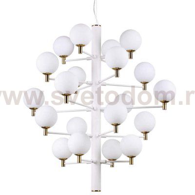 Люстра Italian Globe Abstraction Light White 20 Loft Concept 40.2929-2