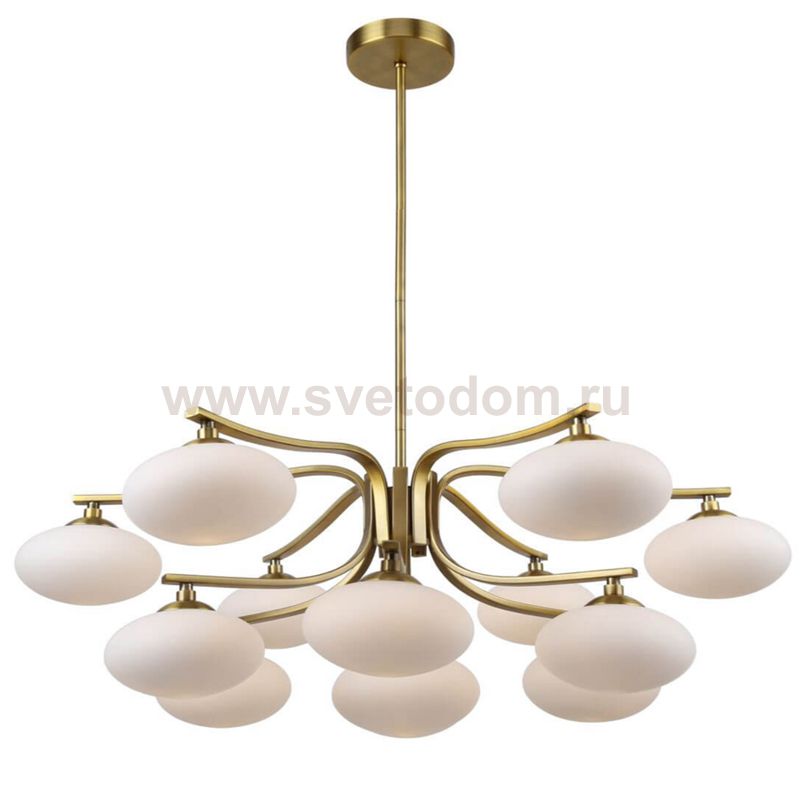 Oval Balls Mushrooms Chandelier 13 Brass Loft Concept 40.2954-3