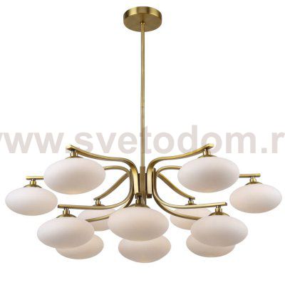 Oval Balls Mushrooms Chandelier 13 Brass Loft Concept 40.2954-3