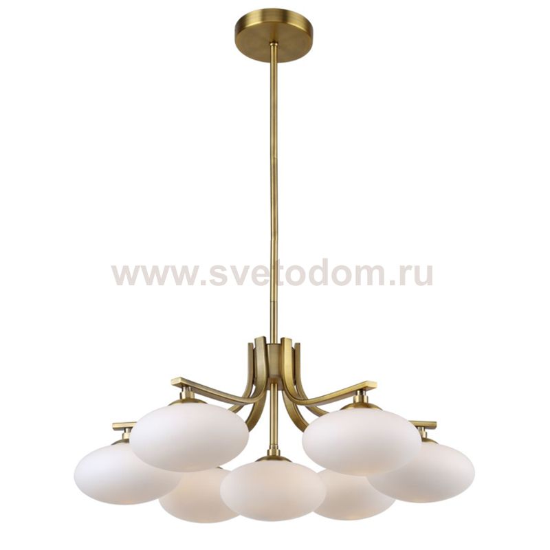 Oval Balls Mushrooms Chandelier 7 Brass Loft Concept 40.2955-3