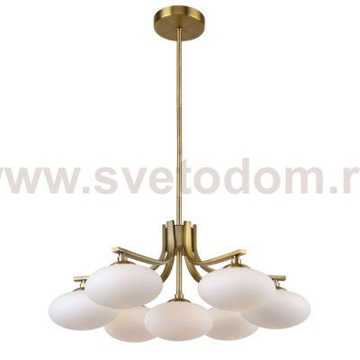 Oval Balls Mushrooms Chandelier 7 Brass Loft Concept 40.2955-3