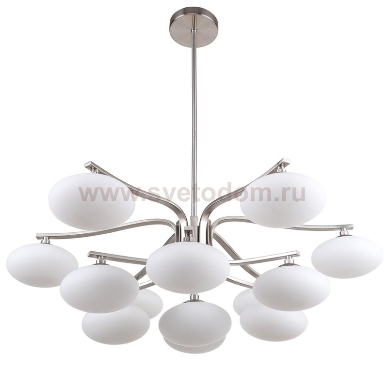 Oval Balls Mushrooms Chandelier 13 Silver Loft Concept 40.2967-3