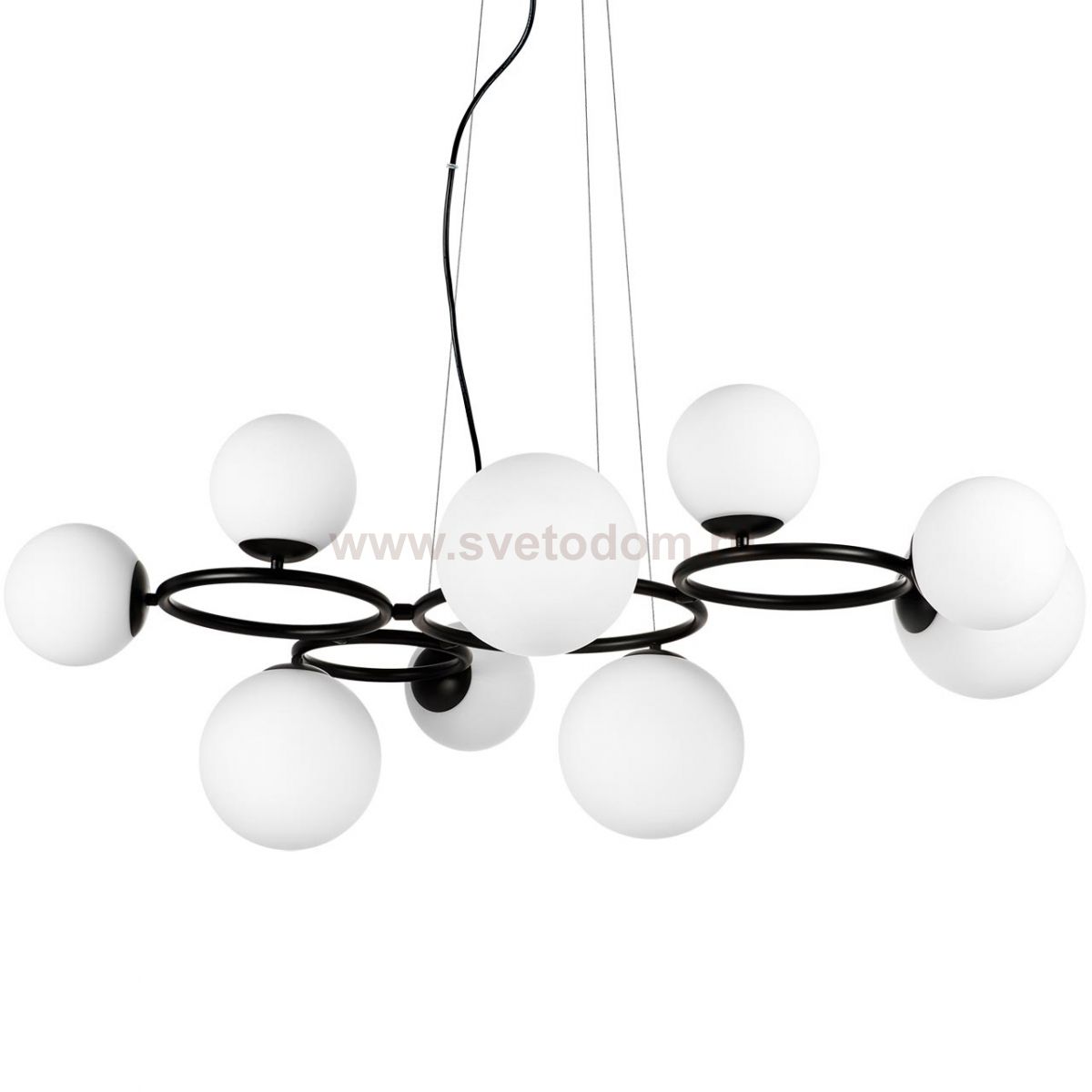 Люстра Bubbles on 4 Rings Chandelier Black Loft Concept 40.3005-3