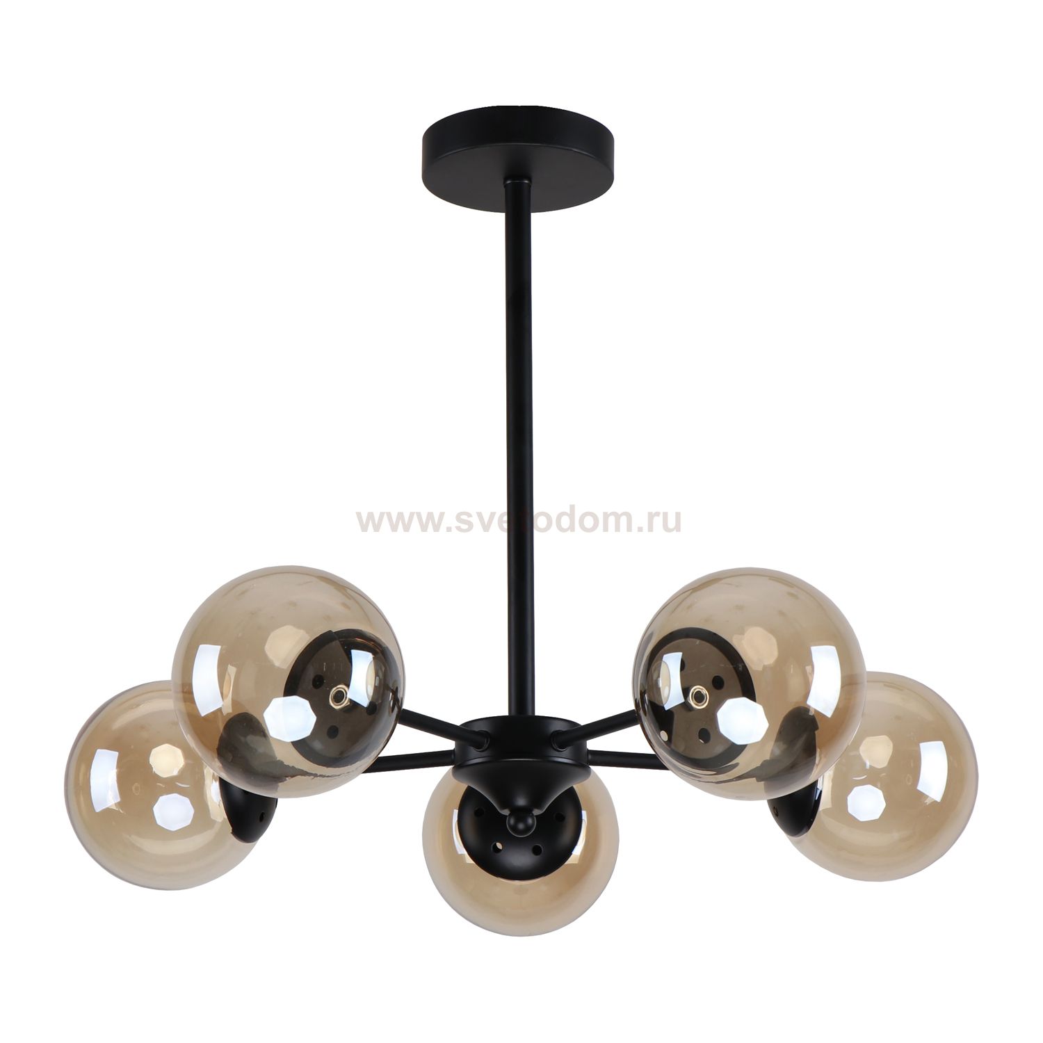 Люстра современная Экономсвет 40300/5BK BR