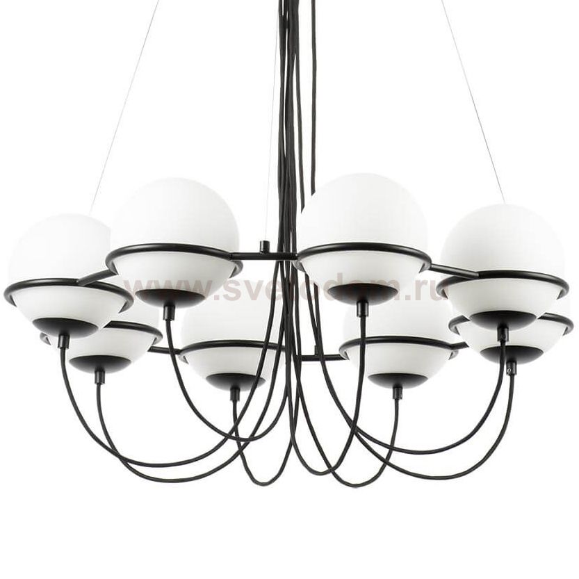 Люстра Melissa Chandelier Black 8 Loft Concept 40.3010-3