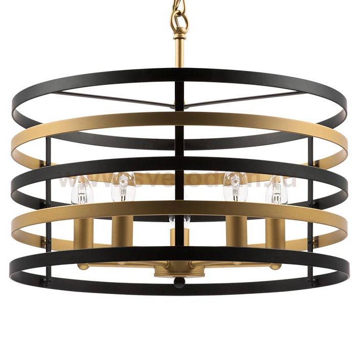 Люстра Gold Stripes Chandelier 5 Loft Concept 40.3014-3