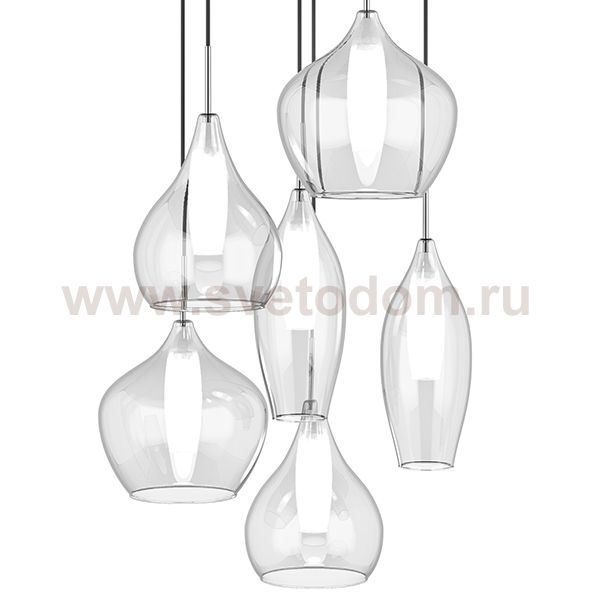 Люстра Candiano Transparent 6 Light Loft Concept 40.3037-3
