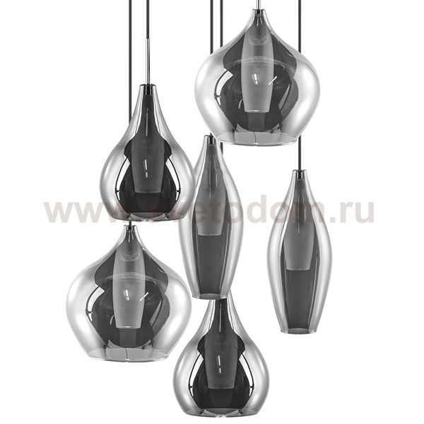 Люстра Candiano Smoke 6 Light Loft Concept 40.3038-3