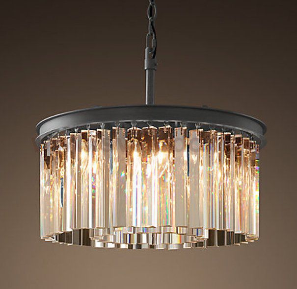 Люстра RH Rhys Clear Glass Prism Round Chandelier 40 Loft Concept 40.311
