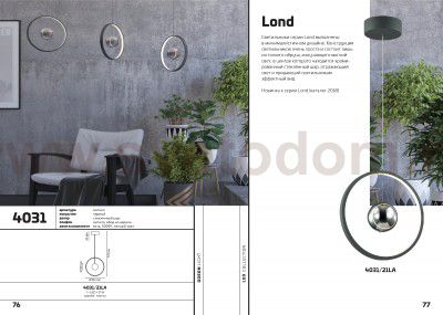 Подвесной светильник Odeon light 4031/21LA LOND