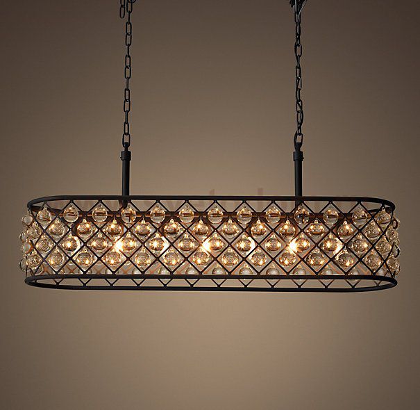 Люстра RH Spencer Rectangular Chandelier 100 Loft Concept 40.320