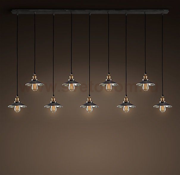 Люстра Loft Cone Pendant Reflector 9 Line Loft Concept 40.322